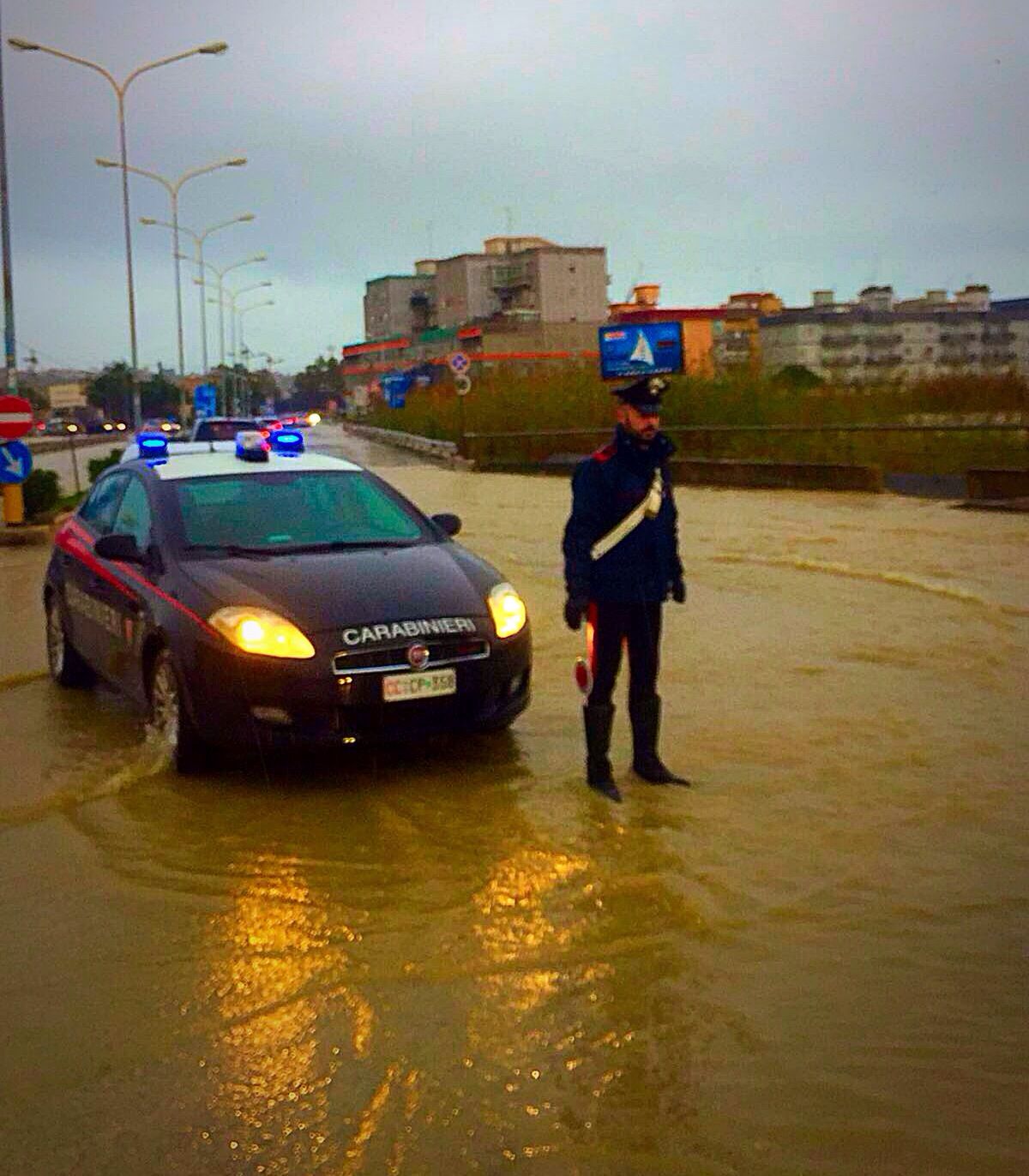 Numerosi interventi dei carabinieri a causa del maltempo in tutta la provincia