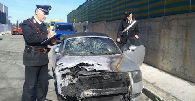 Pacchino SR: I carabinieri intervengono per incendio di autovettura