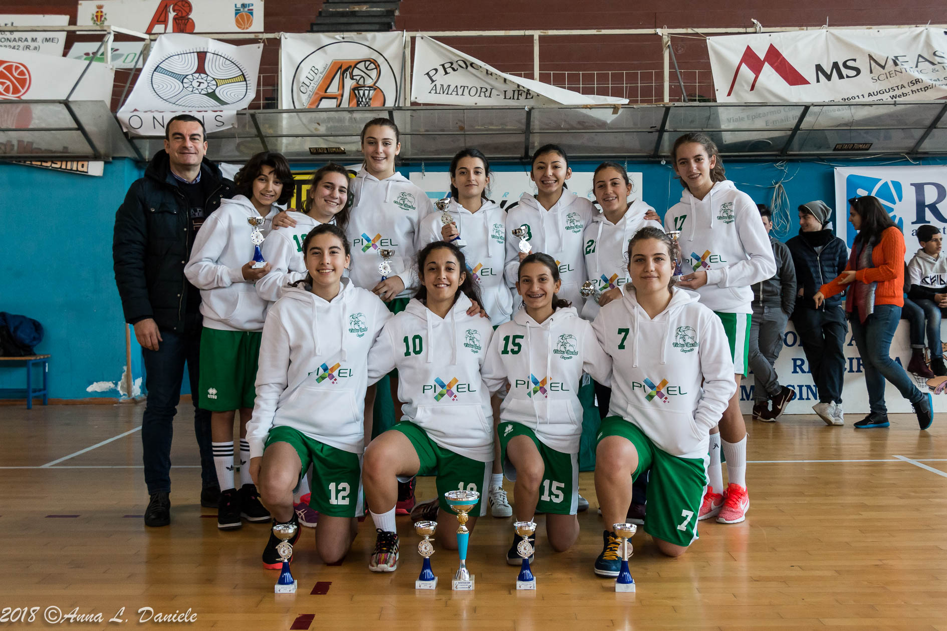 Le ragazze della Trogylos Priolo sul secondo gradino del podio al Torneo Winter Cup di Messina
