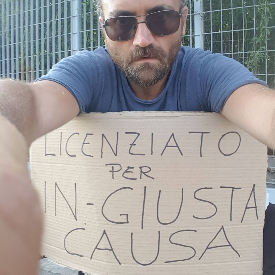 Il siracusano Ivan Baio protesta a Roma davanti a Montecitorio