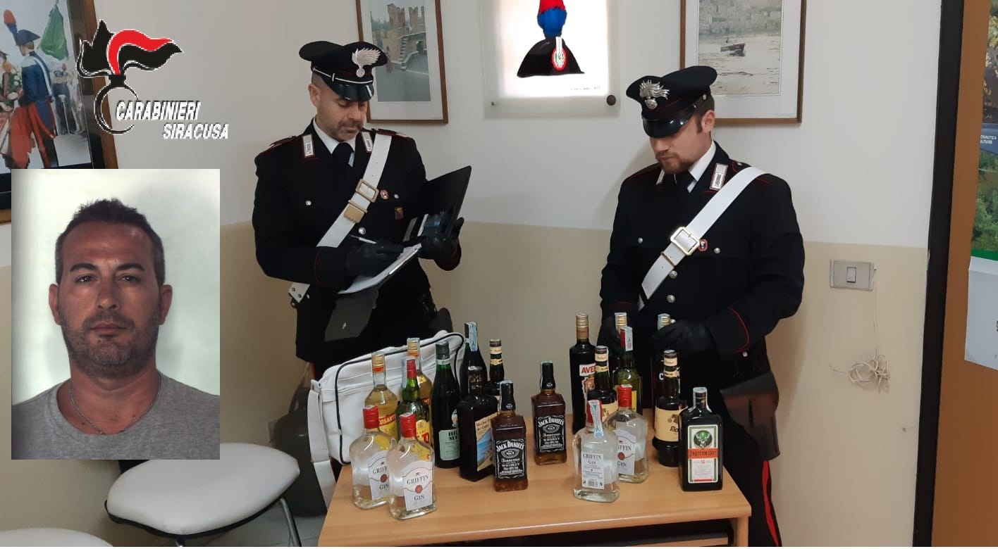 Priolo Gargallo(SR). Tenta il furto di alcolici in un supermercato: carabinieri arrestano un catanese