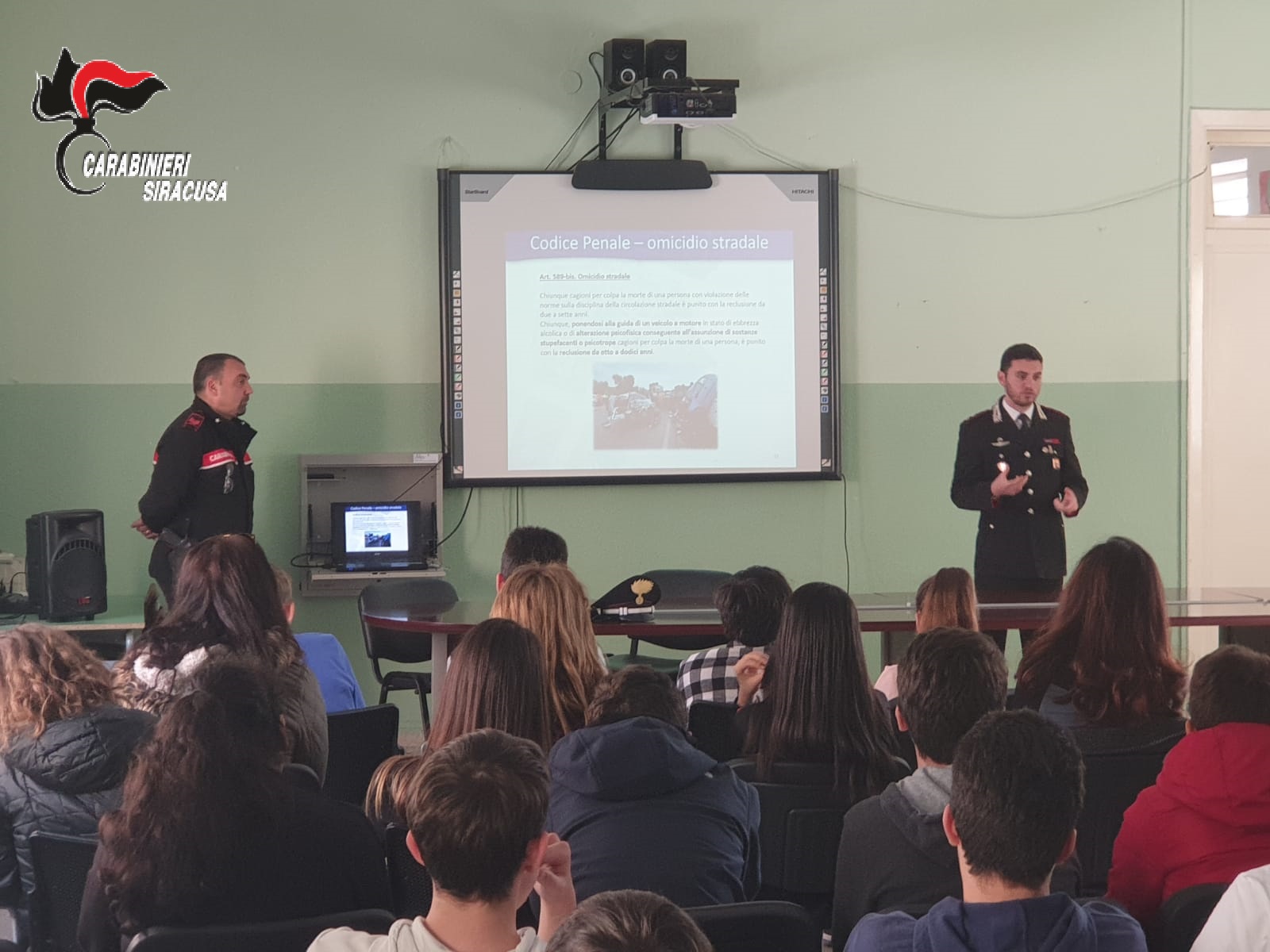 Siracusa, i Carabinieri incontrano gli studenti dell’Istituto Comprensivo Lombardo Radice