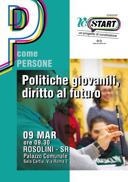 ReStart, a Rosolini il penultimo appuntamento dedicato alle Politiche Giovanili