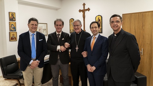 L’assessore Ruggero Razza in visita alla Fondazione Sant’Angela Merici