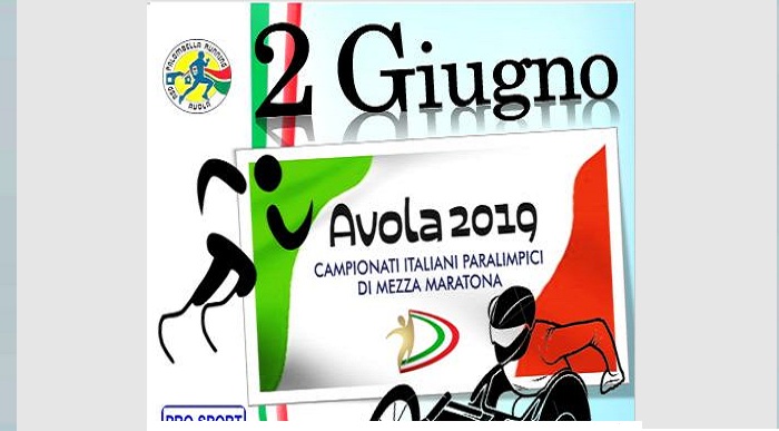 Avola: 2 giugno campionato italiani paralimpici di mezza maratona