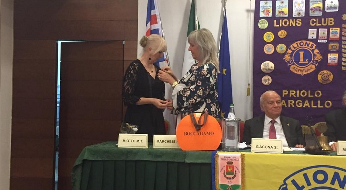 Passaggio della campana per i Lions di Priolo :  Maria Teresa Miotto è il nuovo presidente