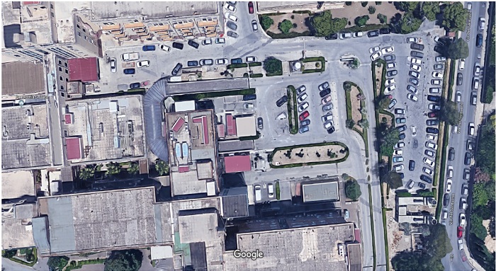 Ospedale di Siracusa ,al via i lavori di rifacimento del manto stradale parcheggio pubblico area del pronto soccorso.
