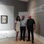 Vittorio Sgarbi tra Florinda Vicari e Gianni Filippini di Sicilia Musei
