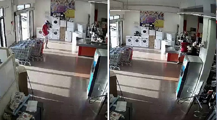 Video-Tentata rapina supermercato in Viale Santa Panagia Siracusa