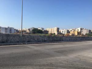Nella foto l’area destinata alla nuova caserma dei carabinieri tra viale Santa Panagia e via Mazzanti