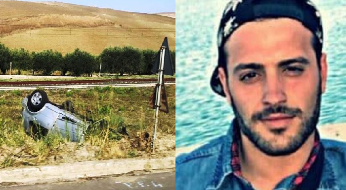 Incidente statale 189 Agrigento-Palermo , auto si ribalta e finisce in una scarpata: Alfonso muore a 24 anni