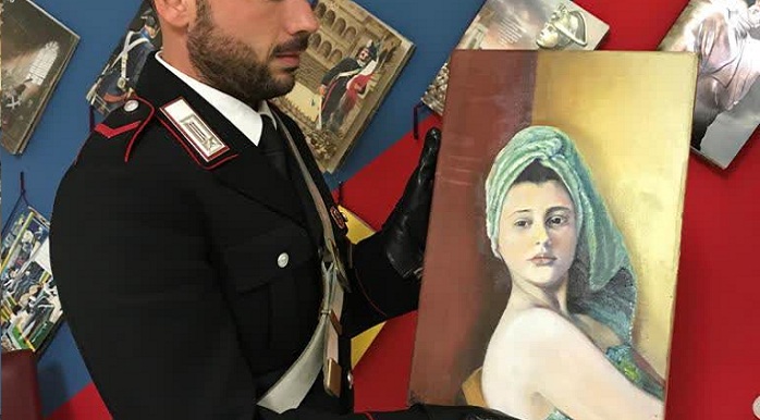 Rosolini: ritrovato un quadro trafugato durante una mostra d’arte