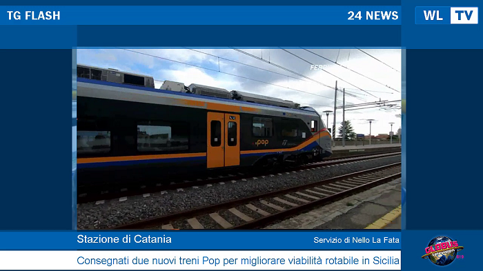 Stazione di Catania- consegnati due nuovi treni pop per migliorare la viabilità rotabile in Sicilia