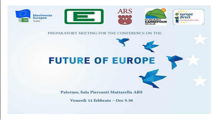 L’Intergruppo Federalista Europeo all’ARS ospiterà venerdì 14 febbraio l’incontro dedicato alla Conferenza sul Futuro dell’Europa