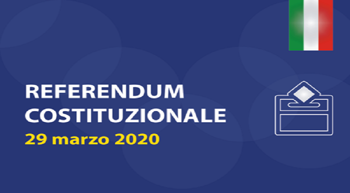 Canicattini Bagni, richiesta voto domiciliare entro il 9 Marzo 2020 per il Referendum Costituzionale   del 29 Marzo 2020