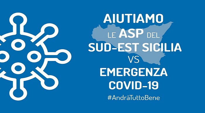 Aiutiamo le Asp del Sud-est Sicilia, tutti uniti contro l’emergenza del Coronavirus