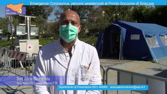 Emergenza Covid-19, video per spiegare ai siracusani le modalità di accesso al pronto soccorso