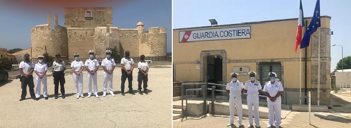 Il direttore marittimo della Sicilia Orientale in visita alla delegazione di spiaggia Avola e Marzamemi