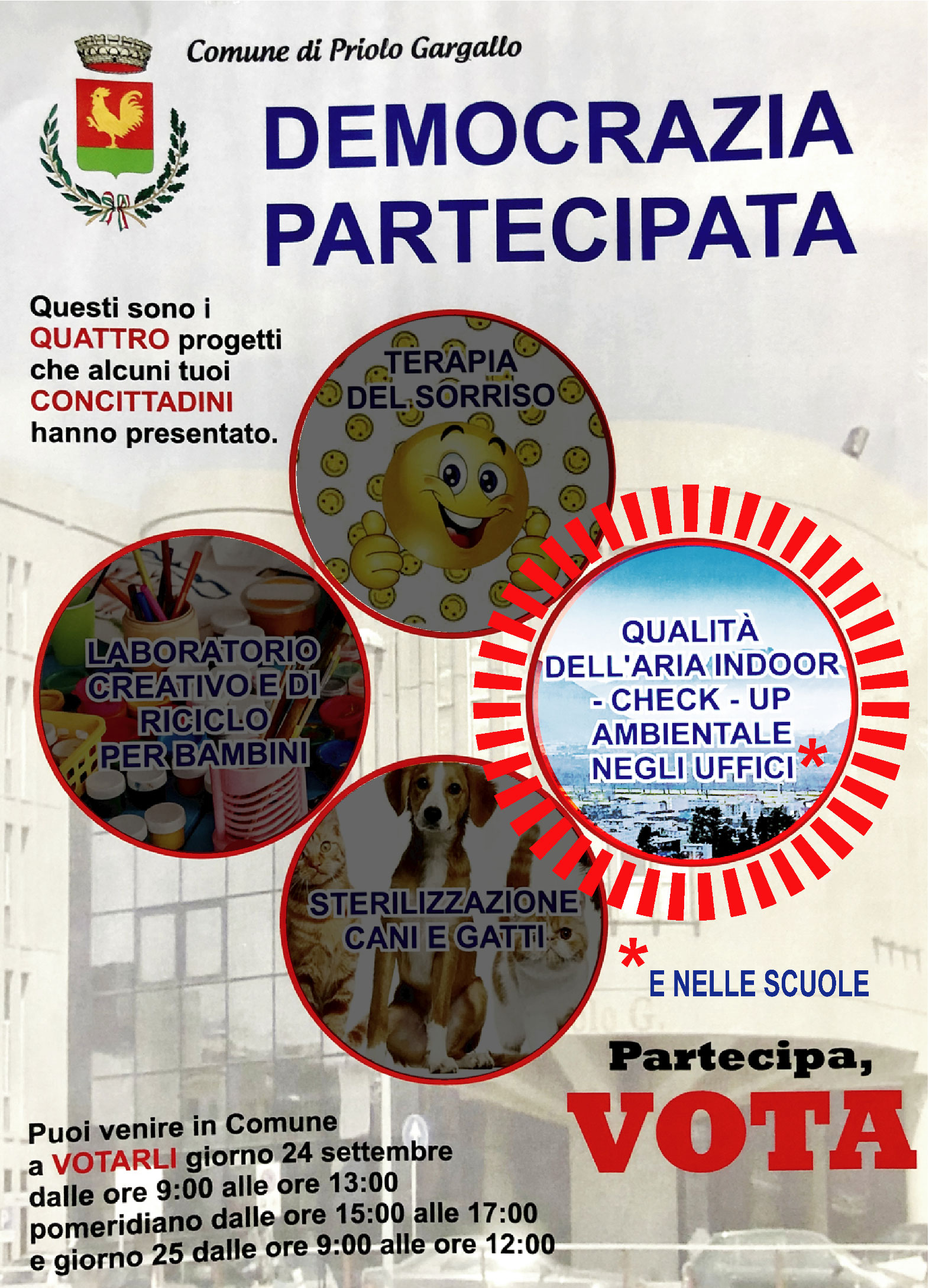 Bioarchitettura: democrazia partecipata un Progetto per un CHECK-UP Ambientale per la qualità dell’aria a Scuola e in Ufficio.