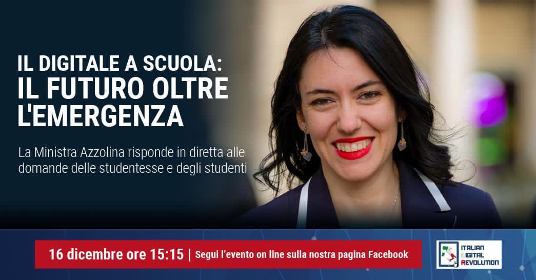 Il digitale a scuola, la Ministra Azzolina risponde online agli studenti.