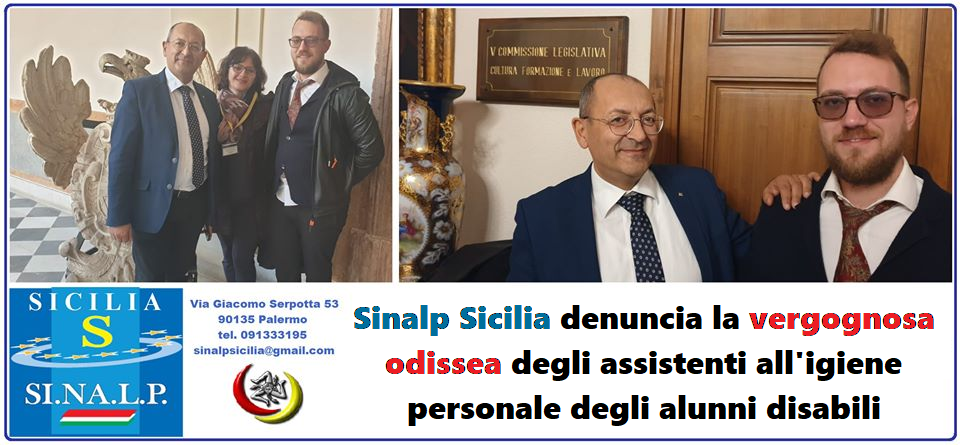 Sinalp Sicilia: vergognosa odissea degli assistenti all’igiene personale degli alunni disabili