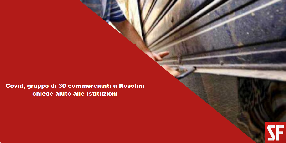 Covid – Gruppo di 30 commercianti a Rosolini chiede aiuto alle Istituzioni, Ternullo (FI): “Non lasciamoli soli