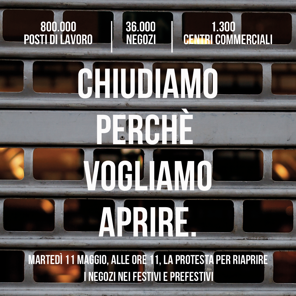 Parco commerciale Belvedere, un gesto simbolico: “Chiudiamo perché vogliamo aprire”