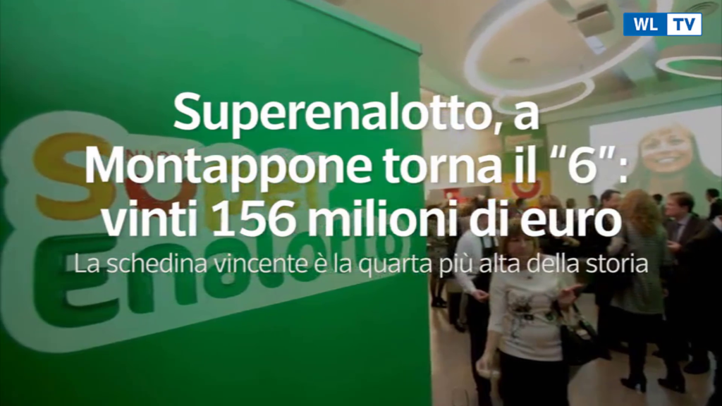 Superenalotto, a Montappone torna il "6": vinti 156 milioni di euro