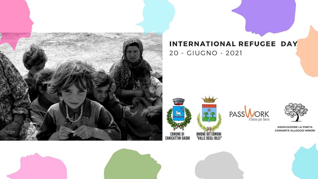 Giornata Mondiale del Rifugiato del 20 giugno 2021, dalle strutture di accoglienza di Canicattini Bagni e dell’Unione dei Comuni “Valle degli Iblei”.