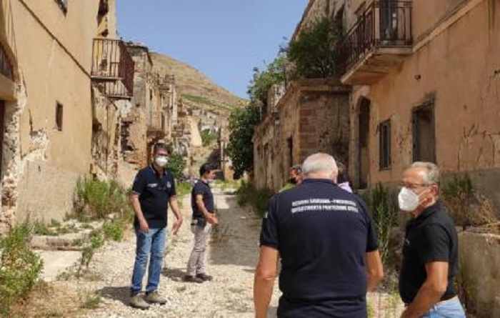 Sicilia –  Protezione civile, si pianificano gli interventi sui ruderi di Poggioreale