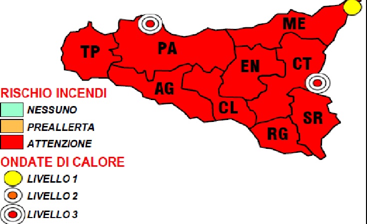Nuova ondata di caldo in Sicilia: mercoledì massima 41 gradi, allerta rossa anche giovedì