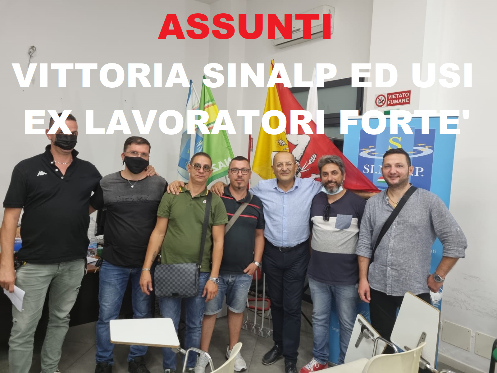 Dipendenti Fortè, Sinap e Usi: firmato con lavoratori transito con società Iges srl di Roma