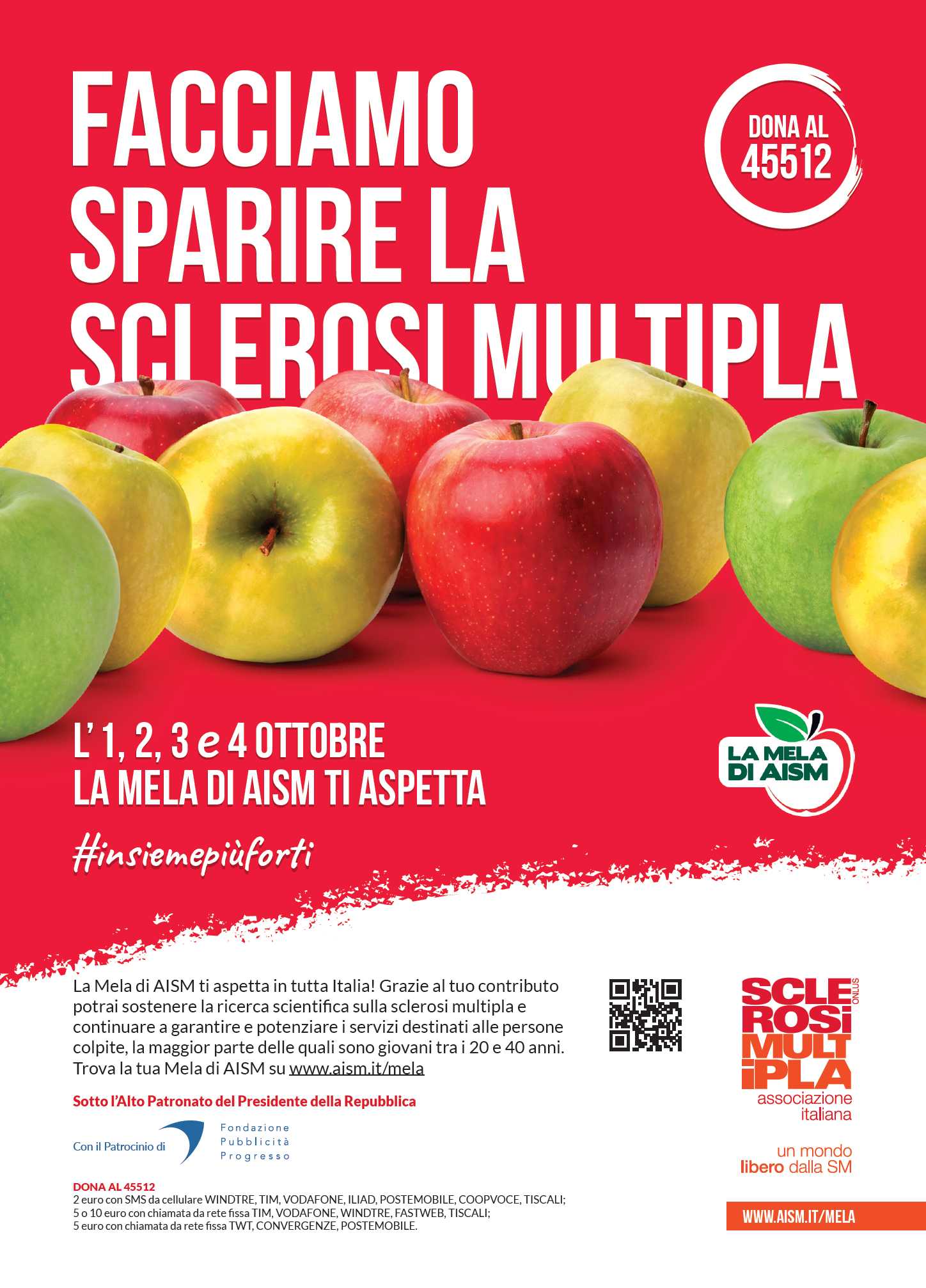 “La Mela di AISM”  oltre 2 milioni di mele ti aspettano per sostenere la lotta alla sclerosi multipla  I volontari in piazza San Giovanni a Siracusa