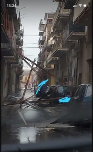 Tromba d’aria a Francofonte: ingenti danni -Video