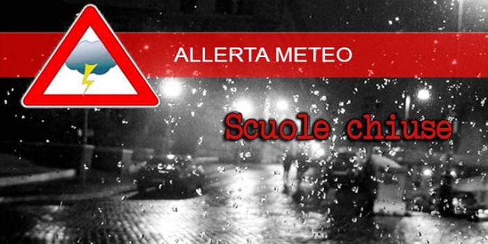 Allerta meteo: scuole schiuse domani di ogni ordine e grado a Priolo Gargallo