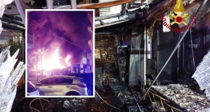 Siracusa - Via Tisia, in fiamme due locali pubblici