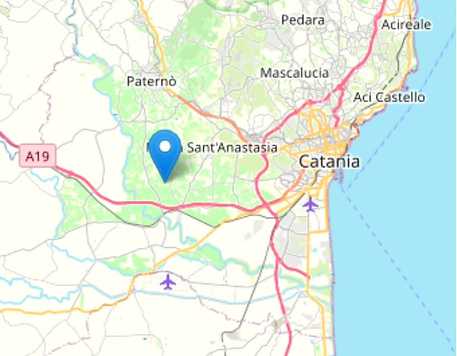 Sciame sismico nel Catanesse, la più forte di magnitudo 4.3 –  L’ipocentro a sei chilometri a sud-est di Motta Sant’Anastasia