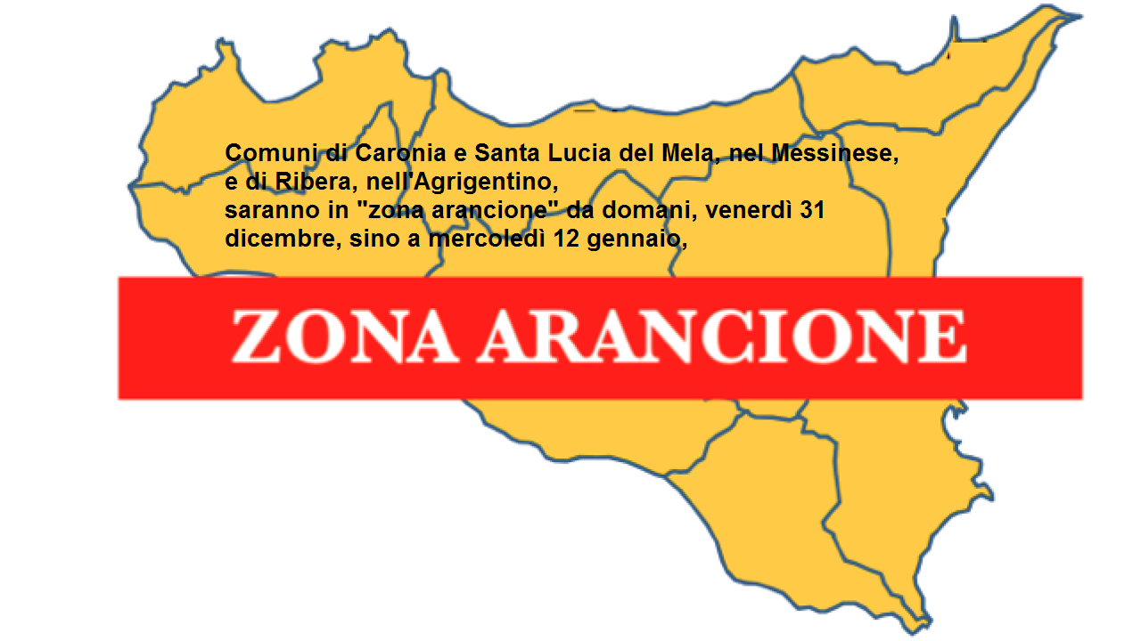 Covid: altri 3 comuni Sicilia ‘zona arancione’ fino al 12 gennaio