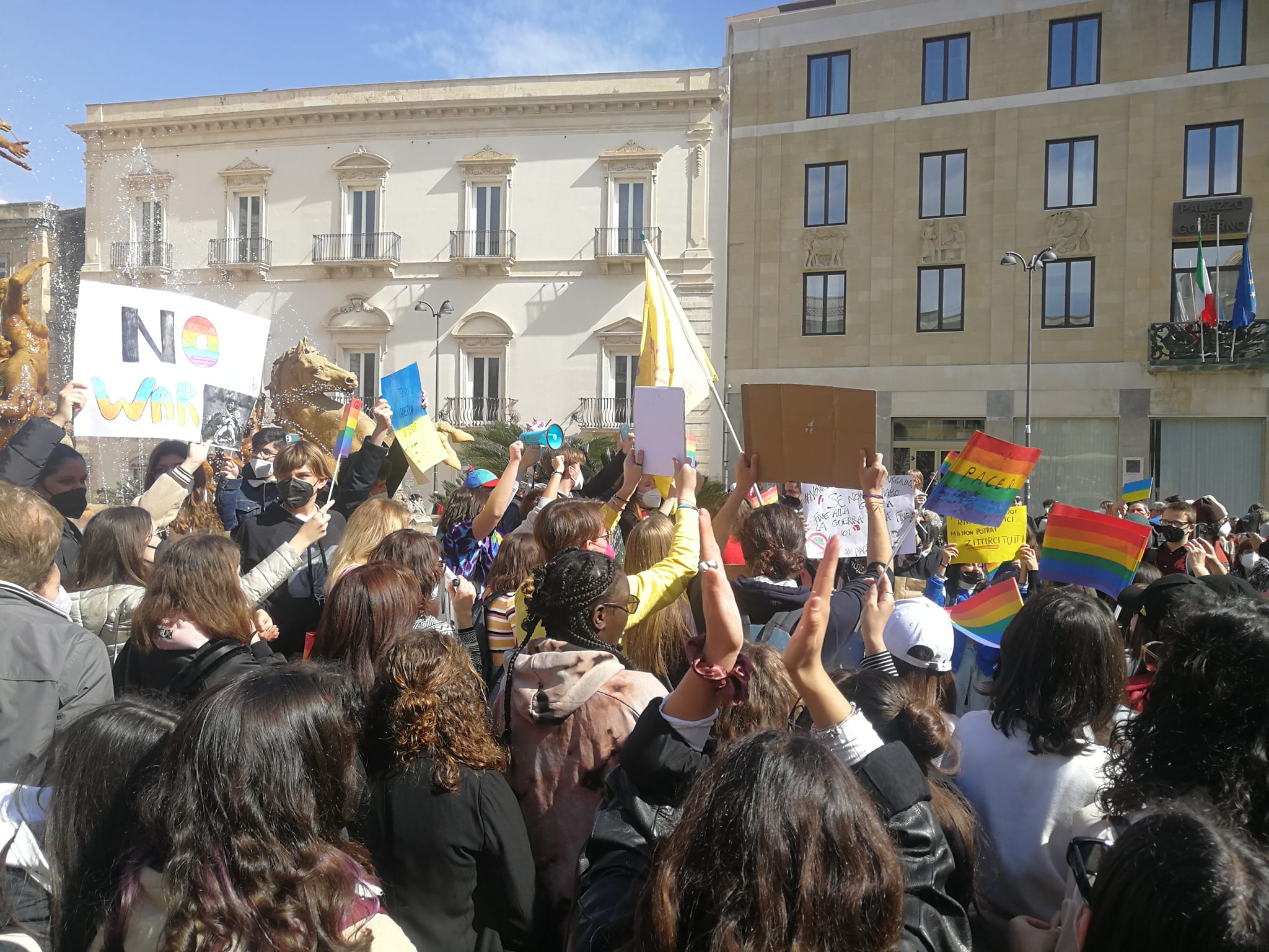 Pacelink – Siracusa si mobilita per dire no alla guerra in Ucraina.