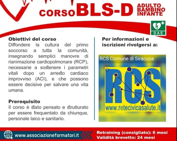 Corso di formazione operatore esecutore di BLSD – PBLSD