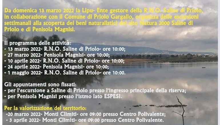 Priolo Gargallo: visite guidate all’interno della Riserva Naturale Orientata Saline