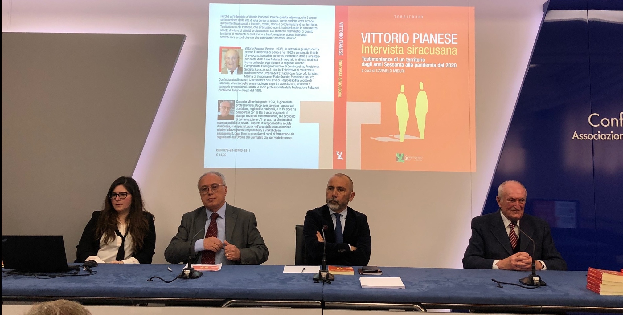 Presentato alla stampa il libro di Vittorio Pianese “intervista siracusana – testimonianze di un territorio dagli anni settanta alla pandemia del 2020”