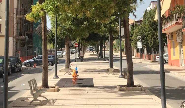 Priolo , viale Annunziata: cominciati gli interventi di ripristino