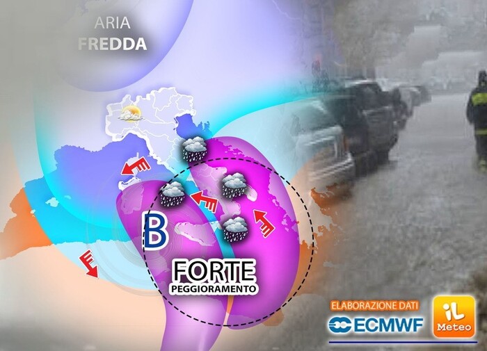 Meteo: allerta per Regioni Sud, ‘Anche alluvioni lampo – Pericolo idrogeologico alto’