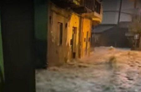 Sicilia, maltempo – Forti piogge nel messinese, famiglie isolate e frane