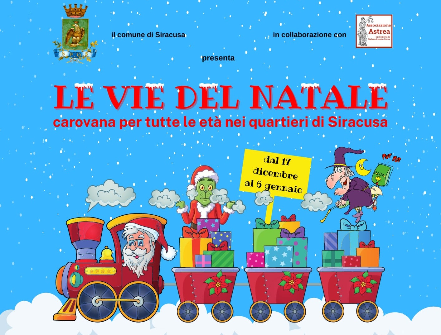 Siracusa: dal 17 dicembre al 6 gennaio in città “Le vie del Natale”