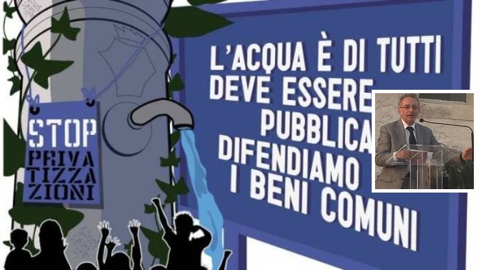 L’acqua deve rimanere pubblica, no a privatizzazone – Vinciullo: “Invitiamo i cittadini ad una manifestazione pubblica”