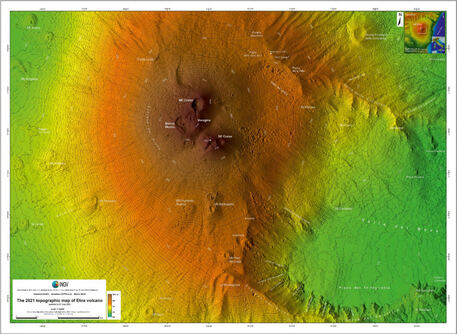 INGV: pubblicata nuova mappa aggiornata e scaricabile dell’Etna