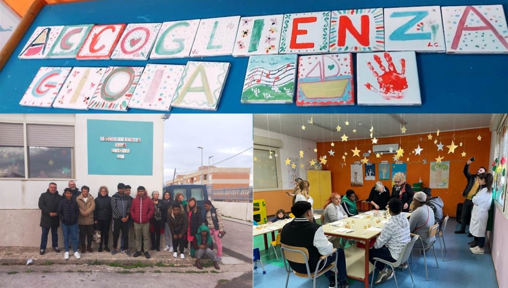 Installate le mattonelle solidali dell’accoglienza sul muro dell’Asilo Nido comunale di Canicattini Bagni