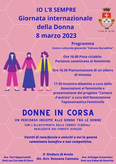 8 marzo ad Avola: gli appuntamenti per la giornata internazionale della donna